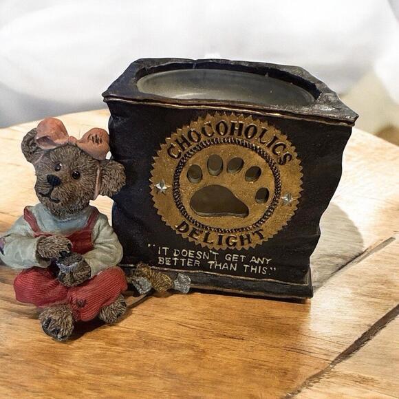 Boyds Bears Fannie Sweetcheeks  Never Enough  Style #27756 Candle Holder - Picture 1 of 7